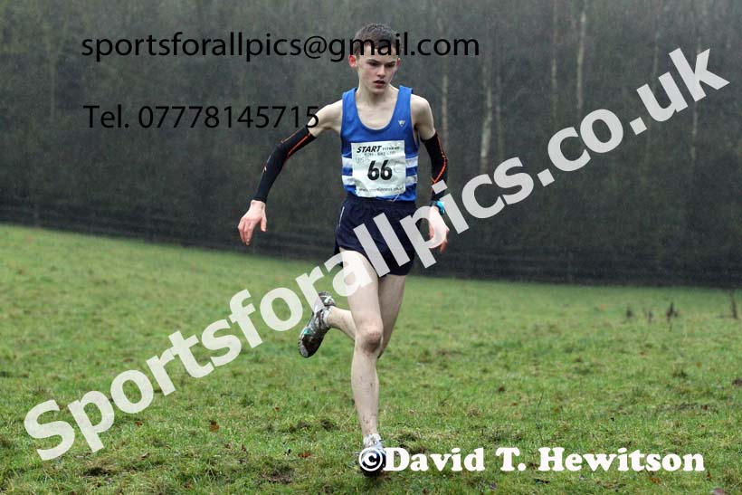 Boys under-15s, NECAA Junior Cross Country Relays, Thornley Farm, Peterlee, Saturday, December 12th. Photo: David T. Hewitson/Sports for All Pics